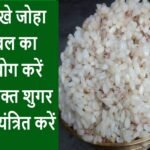 डायबिटीज के लिए सर्वश्रेष्ठ चावल: अनोखे जोहा चावल का उपयोग करें और रक्त शुगर को नियंत्रित करें